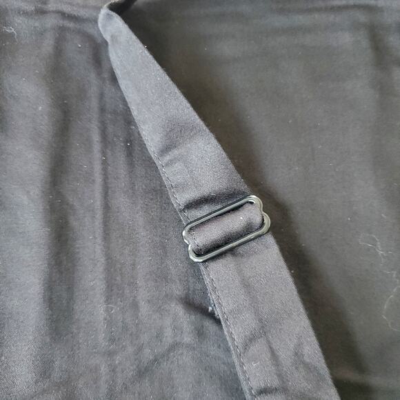 NWT Danielle Bernstein Black Poplin Crop Tank Top Size 12 - Picture 8 of 11